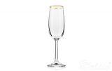 Kieliszki do szampana 170 ml - BASSIC Glass / Złoty Pasek (FKMA357)