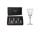 Kieliszki kryształowe do wina 260 ml - CONTE GOLD (802770)