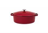Brytfanna żeliwna 5,5 l - NATUR IRON / bordo