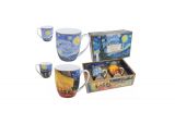 Kubki 400 ml - 2 szt. - V. van Gogh / Taras kawiarni nocą i Gwiaździsta noc (830-7219)