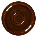 STONE Spodek do espresso 13 cm bursztynowy