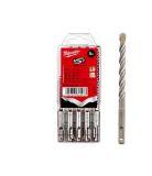 Zestaw wierteł do betonu SDS-PLUS MS2  (5 sztuk)  MILWAUKEE