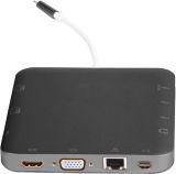 Stacja dokująca eSTUFF USB-C Docking Hub - szara