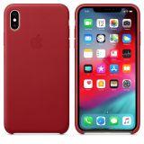 Etui do iPhone Xs Max Apple Leather Case - czerwone