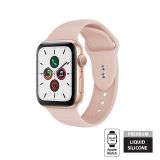 Pasek do Apple Watch 38/40/41/42 mm Crong Liquid Band - piaskowy róż