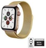 Pasek ze stali nierdzewnej do Apple Watch 38/40/41/42 mm Crong Milano Steel - złoty