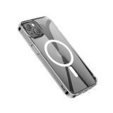 Etui do iPhone 13 mini eSTUFF Magnetic - przeźroczyste