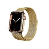 Pasek do Apple Watch 44/45/49MM Crong Milano Steel - Złoty