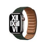 Apple do pasek do Apple Watch 38/40/41/42mm z karbowanej skóry rozmiar M/L - zielony