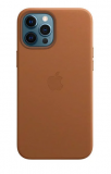 Etui do iPhone 12 Pro Max Apple Leather Case z MagSafe - naturalny brąz