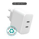 Ładowarka sieciowa eSTUFF INFINITE USB-C 35W - biała