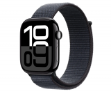 Apple Watch S10 46mm aluminium w kolorze onyks z opaską sportową w kolorze atramentowym