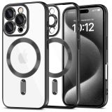 Etui do iPhone 16 Pro Tech-Protect MagFlex MagSafe shiny black - przezroczyste