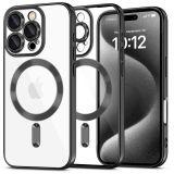 Etui do iPhone 16 Pro Max Tech-Protect MagFlex MagSafe shiny black - przezroczyste