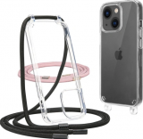 Etui do iPhone 13 TECH-PROTECT Flexair Chain czarne/różowe