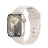 Apple Watch S9 45mm aluminium + Cellular w kolorze księżycowej poświaty z paskiem sportowym w kolorze księżycowej poświaty - M/L