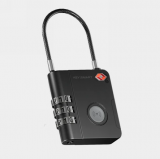 Kłódka KeySmart do walizki z lokalizatorem kompatybilna z Apple Find My black