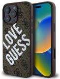 Etui do iPhone 16 Pro Guess PU Leather 4G Big Love MagSafe Brown