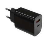 Ładowarka sieciowa TB 2x3A USB C + USB A 20W Power Delivery czarna