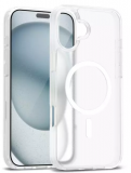 Etui do iPhone 17 Crong Hybrid Matte MAG Cover białe