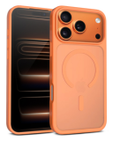 Etui do iPhone 17 Pro Crong Hybrid Matte MAG Cover pomarańczowe