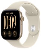 Apple Watch S12 GPS 42 mm aluminium w kolorze jasnego złota z paskiem sportowym w kolorze piaskowym S/M