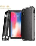 Etui do iPhone XR X-Doria Defense Lux - czarna skóra