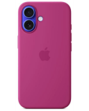 Apple Etui do iPhone 16 Silicone MagSafe Fuchsia - fioletowe