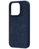 Etui do iPhone 15 Pro Njord Salmon Leather MG blue