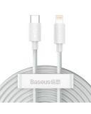 Przewód Baseus 2-Pack TYPE-C TO Lightning PD20W/2.4A 150cm - biały