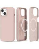 Etui iPhone 15 Tech-Protect Silicone MagSafe - Różowe