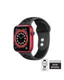 Pasek do Apple Watch 44/45/49 mm Crong Duo Sport Band - szaro/czarny