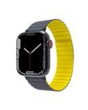 Pasek do Apple Watch 44/45/49 mm JCPAL FlexForm Szary/Żółty L