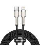 Kabel Baseus USB-C - Lightning Cafule Metal  2m czarny