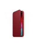 Etui do iPhone Xs Max Apple Leather Folio - czerwone