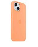 Etui do iPhone 15 Apple Silicone Case z MagSafe - pomarańczowe