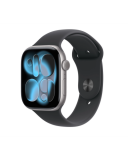 Apple Watch S11 42mm aluminium w kolorze gwiezdnej szarości z paskiem sport. w kolorze czarnym M/L