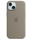 Apple Etui iPhone 15 Silicone MagSafe - Popielaty brąz