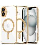 Etui do iPhone 16 Tech-Protect MagFlex MagSafe shiny gold - przezroczyste