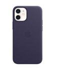 Etui do iPhone 12 mini Leather Case z MagSafe - deep violet